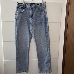 Pantalones de mezclilla holgados Aeropostale azul lavado medio para mujer talla 14 tiro alto años 90’s - Imagen 1 de 11