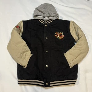 Vintage 90s Tigger Varsity Jacket Disney Store Embroidered Faded Kids Large - Picture 1 of 9