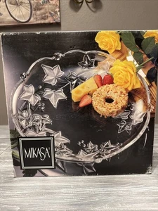MIKASA 13” HOSTESS PLATTER, PARISIAN IVY Used In Box - Picture 1 of 8