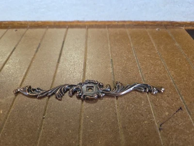 Placas traseras de perilla Ajax vintage decorativas ornamentadas acabado cobre antiguo Ajax 1058 Foto 1 de 4