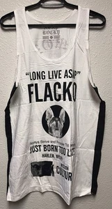 NEW Asap Rocky Long Love ASAP 2013 Tour Flacko Black White Tank Top Large In Bag - Picture 1 of 4
