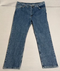 Wrangler Premium Jeans Herren Größe 44 x 32 Blau Straight Medium Wash EG 0434 - Bild 1 von 10