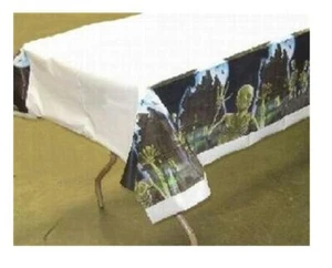 Eerie Estates Plastic Tablecover #726385, 1/pk, 54x108 inch, Skelton Tablecover - Picture 1 of 4