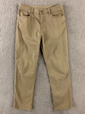 American Eagle Relaxed Straight Jeans Mens 33x34 Khaki Stretch 5-Pocket Pants AE - Image 1 of 4