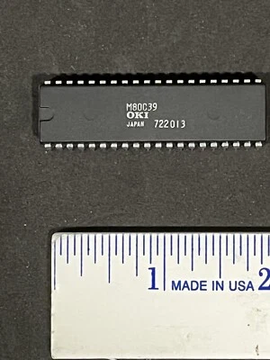 M80C39 8 BIT MICRO CONTROLLER IC 40 PIN DIP OKI (LOT OF 1) Foto 1 de 3