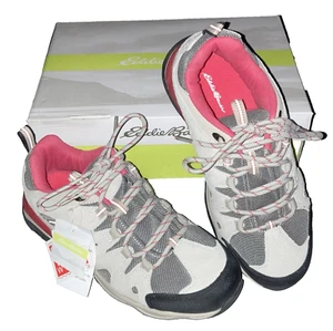 Scarpe da trekking trail Eddie Bauer donna taglia 9,5 W Longview sabbia/corallo nuove con scatola - Foto 1 di 7