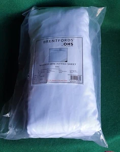 NEU! BRENTFORDS ~ MIKROFASER MONTAGEBLATT ~ KÖNIG (150x200x25cm) ~ WEISS - Bild 1 von 2