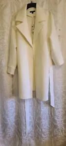 Women's INC White Lightweight Spring Summer Trench Coat XL NWT MRSP $149. - Picture 1 of 3