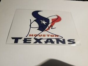 Kenny Stills #12 WR Houston Texans AUTOGRAPH 4 x 6 PHOTO