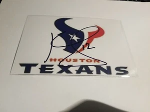 Kenny Stills #12 WR Houston Texans AUTOGRAPH 4 x 6 PHOTO - Picture 1 of 2