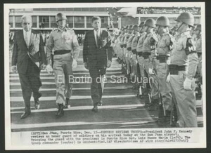 VTG PRESS PHOTO / PRES. JOHN F. KENNEDY VISIT TO PUERTO RICO / 1961 RARE #20 - Picture 1 of 1