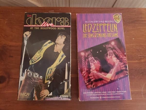2 Concert VHS-The Doors Live Hollywood Bowl & Led Zeppelin Song Remains the Same - Picture 1 of 3