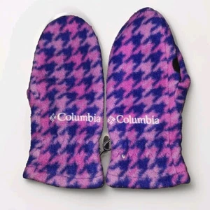 Youth Small Pink & Purple Mittens Gloves Warm COLUMBIA Sportswear - Picture 1 of 3