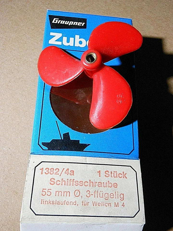 RICAMBI ACCESSORI MODELLI NAVI SPARE PARTS GRAUPNER ELICA NAVE 1382/4A 55MM. - Imagen 1 de 1