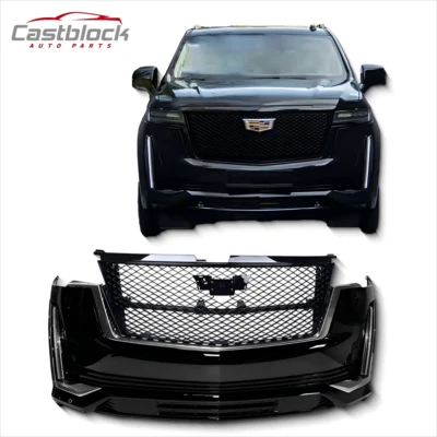 Fit 2021 2022 2023 2024 Cadillac Escalade Complete Front Bumper Body Kit Grille - Image 1 of 4