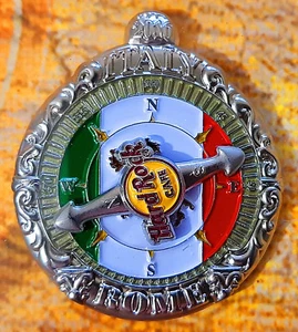 ROMA BRÚJULA EUROPEA SERIE NAVEGACIÓN BANDERA ITALIANA Hard Rock Café 16 PIN LE20 - Imagen 1 de 1