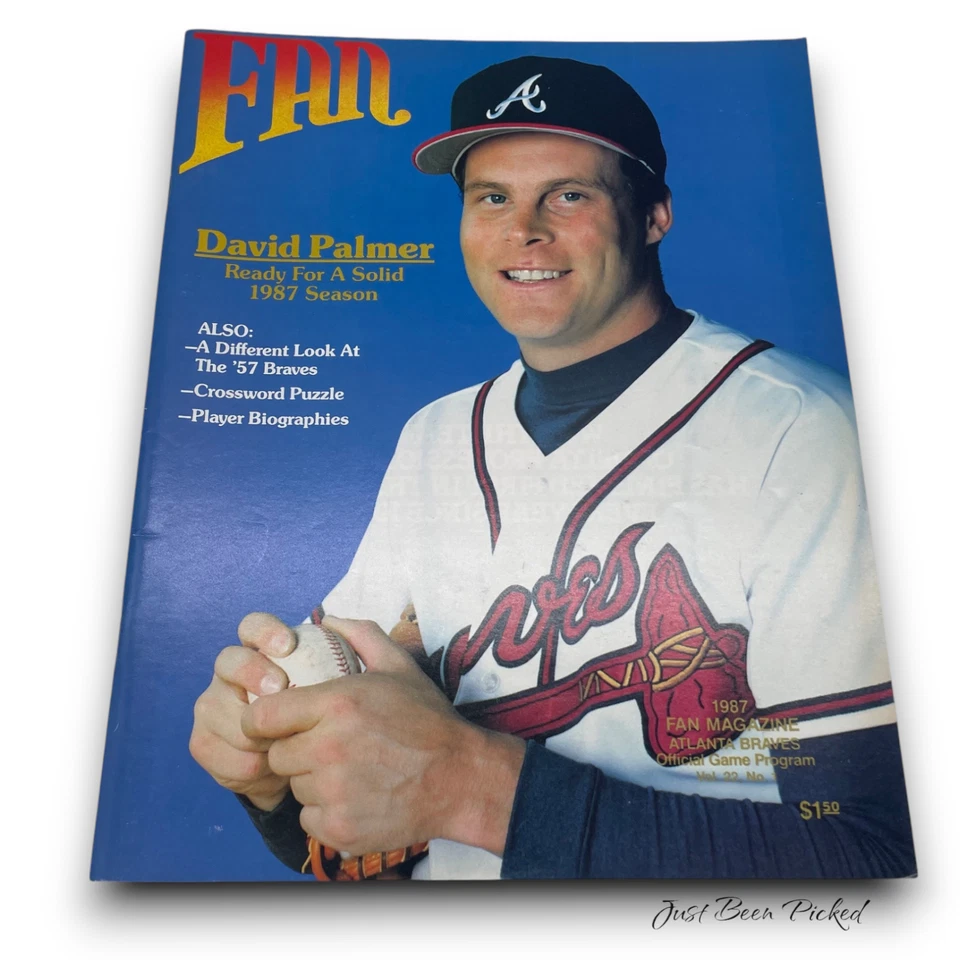 1987 Atlanta Braves Scorebook Fan Magazine MLB Baseball Season Ready w/ roster - Image 1 of 1