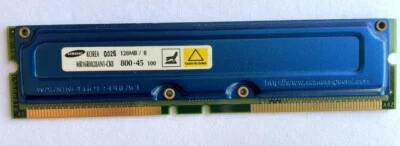 SAMSUNG 128MB MR16R0828AN1-CK8 PC800-45 RAMBUS RAM👀 - Image 1 of 4