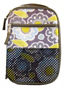 Fiambrera LL Bean Fiambrera Aislada Suave Verde Azul Floral Mango Cremallera - Imagen 1 de 7