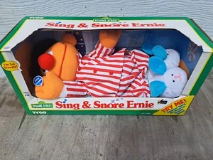 VINTAGE 1996 TYCO SLEEP & SNORE ERNIE DOLL IN BOX  - Picture 1 of 9
