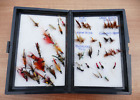 Vintage Hard Plastic Fly Box - Made in England - With Vintage Flies