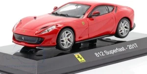 2017 Ferrari 812 Superfast Rosso Metallico 1/43 Modellino Auto pressofuso IXO Altaya - Foto 1 di 11