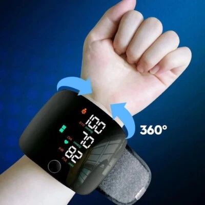 Medical Automatic Sphygmomanometer Digital Wrist BP Blood Pressure Monitor PR Pu