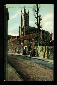 Ireland postcard Blackrock Street and R.C. Church view Vintage - Picture 1 of 2