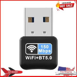 150Mbps WiFi Network Card Free Driver Mini USB Ethernet WiFi Dongle for Desktops - Picture 1 of 12