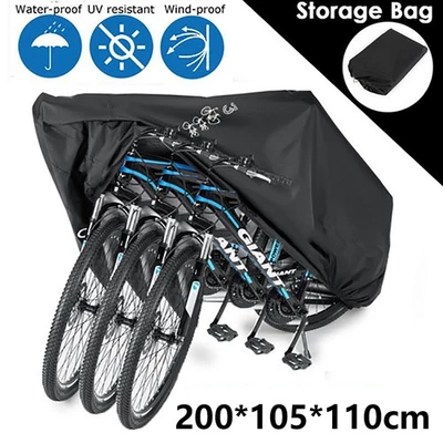 Fahrradgarage Abdeckplane Fahrradabdeckung Bike Wetterschutz Für 2-3 Fahrräder - Bild 1 von 4