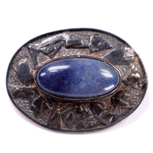 Silver Brooch Arts Crafts Ruskin Pottery Hallmarked L3.5cm Circa 1900 - Bild 1 von 8