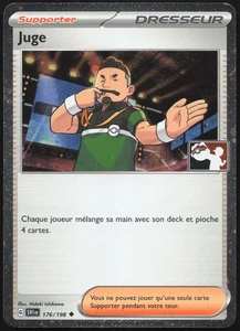 Carte Pokémon Juge Stamp Ligue 176/198 Holo   Écarlate et Violet Français - Picture 1 of 2