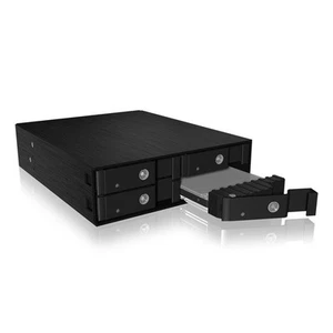 ICY BOX IB-2240SSK Gehäuse Backplane 4-fach 2,5" SATA SAS HDD in 5,25" Schacht - Bild 1 von 5