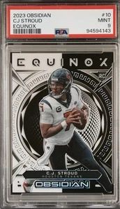 2023 Panini Obsidian 🏈🔥Equinox #10 CJ Stroud RC #015/135 PSA 9 come nuovo! - Foto 1 di 2