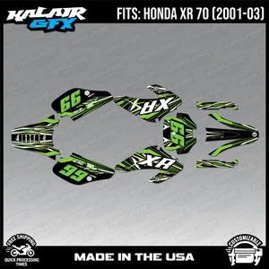 Graphics Kit for Honda XR70 (2001-2003) XR 70 Prime Series - Green - Picture 1 of 4