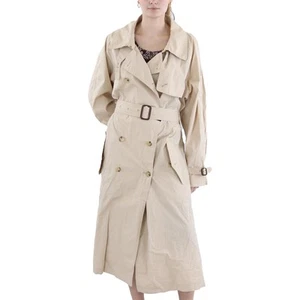 Lauren Ralph Lauren Womens Tan Belted Long Warm Trench Coat Jacket 10 BHFO 4189 - Picture 1 of 2