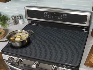 Electric Stove Cover - 28X20 Premium Silicone Mat for Glass Top Ceramic Cooktop - Picture 1 of 9