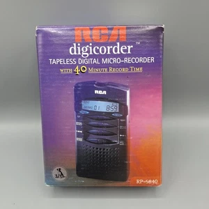 RCA Digicorder Digital Voice Recorder RP-5840 40 Minutes Recording, Tested/Works - Picture 1 of 8