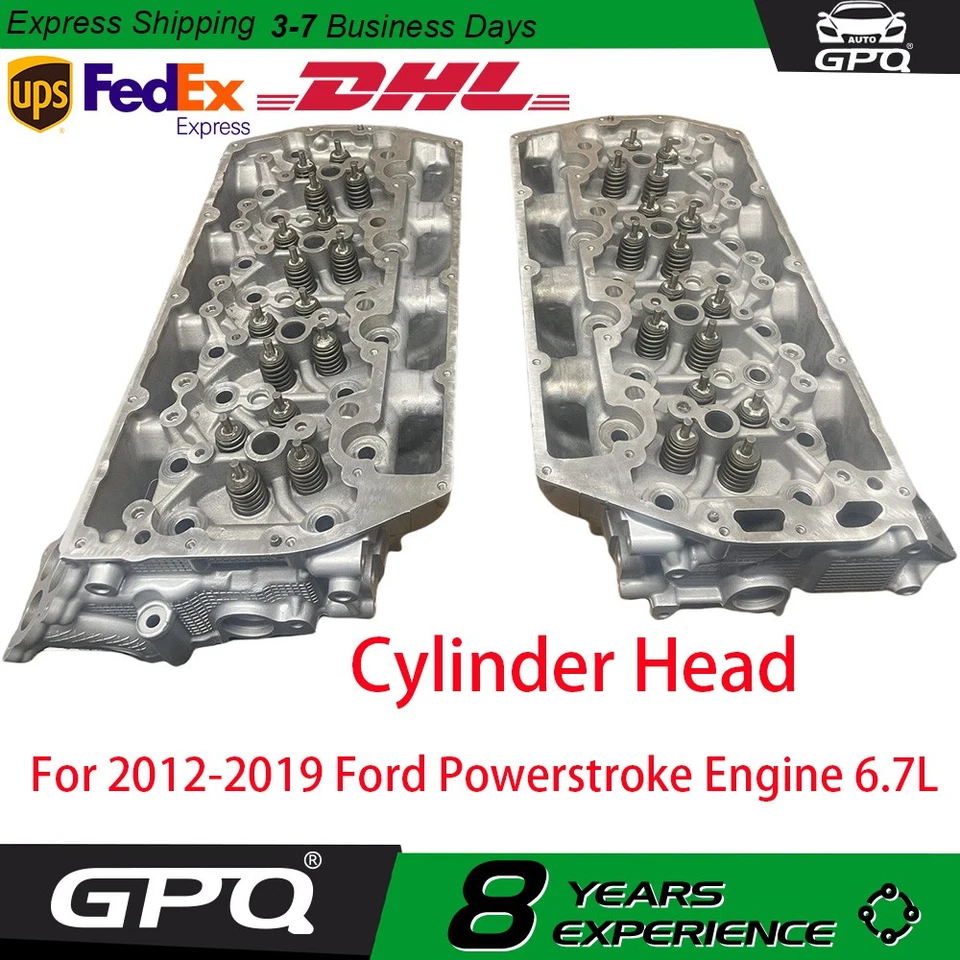 Left/Right Cylinder Head For 2012-2019 Ford F250 F350 6.7L V8 Diesel Powerstroke - Image 1 of 4