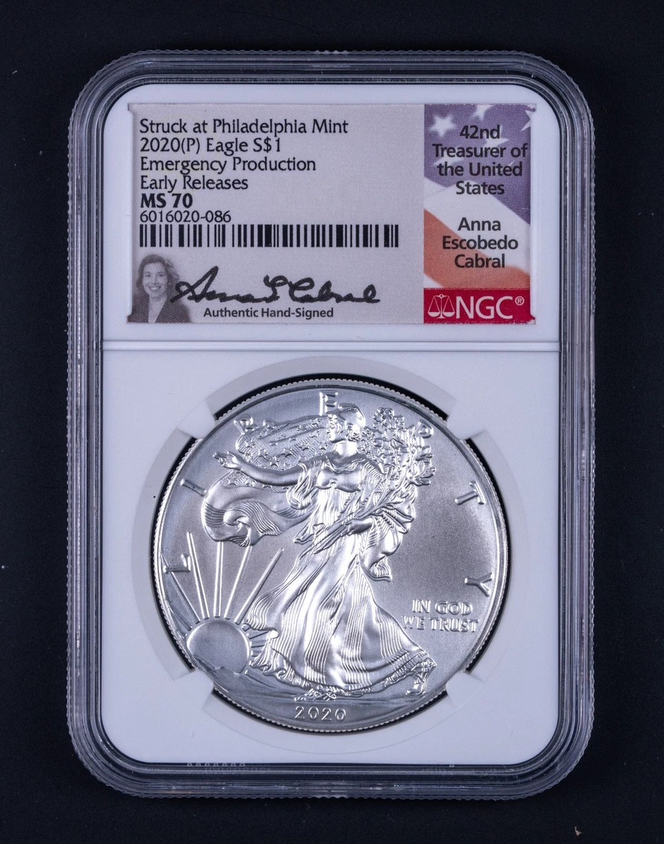 早いもの勝ち】NGC MS70 First day of issue イーグル銀貨 タイプ1