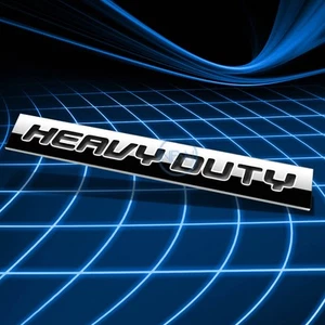 METAL EMBLEM DECAL LOGO TRIM BADGE 3D STICKER POLISHED BLACK TEXT HEAVY DUTY - Bild 1 von 3