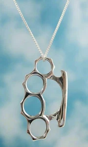 Sterling Silver 925 Knuckle Pendant !! Brand New ! - Picture 1 of 2