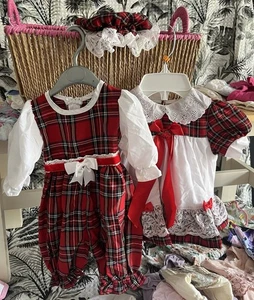 Winter Tartan Set Baby Fashion Outfit - Picture 1 of 2