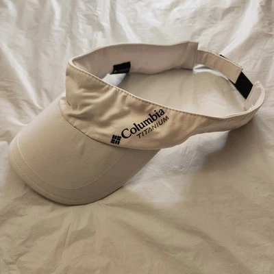 Columbia Titanium Visera Gorra Adulto Mujer Ajustable Correa Blanca Foto 1 de 4
