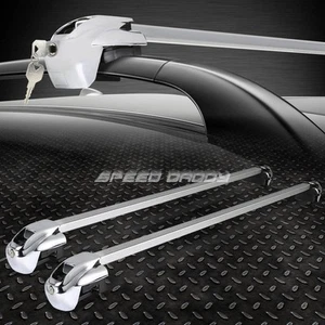 50"ALUMINUM ROOF RACK/RAIL CAR/SUV TOP CLAMP-ON CROSSBAR LUGGAGE CARGO RACK+LOCK - Picture 1 of 5