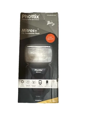 Phottix Mitros+ TTL Transceiver Flash for Nikon – New in Box - tested! - Image 1 of 4