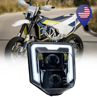 LED Headlight w/ DRL For Husqvarna FE 250 350 450 /TE 150 250 300 701 /TX 125 - Image 1 of 4