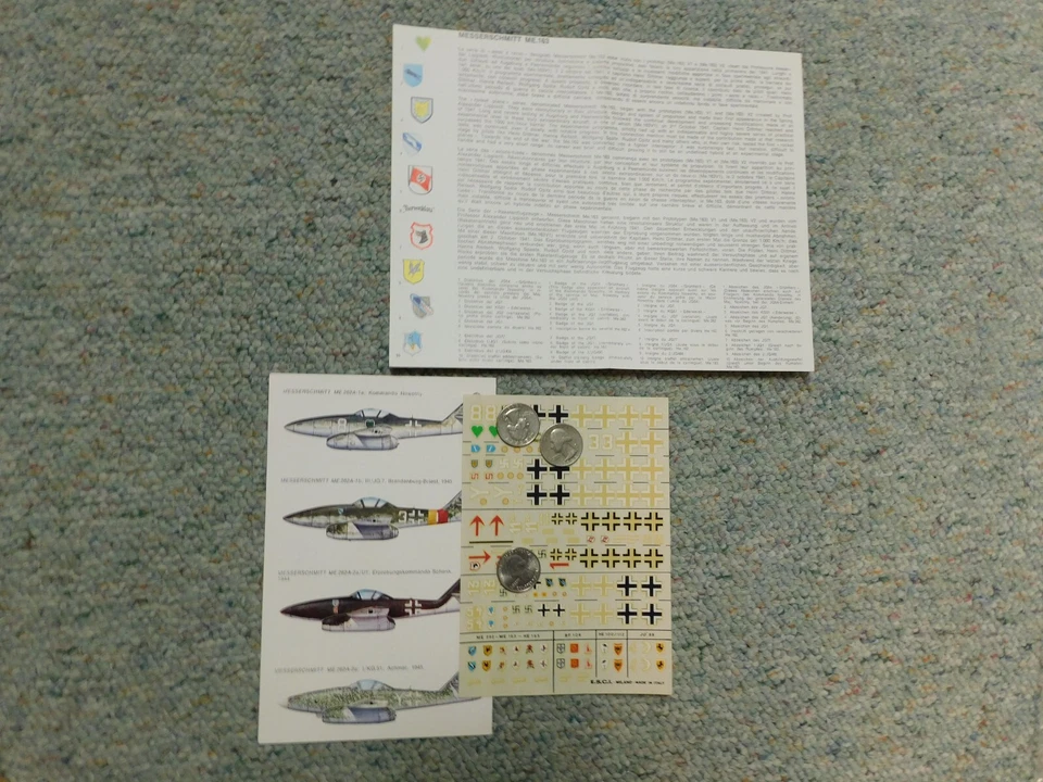 Esci Polly S decals 1/72 Messerschmitt Me 262A  ME 163 variants H106 - Image 1 of 1