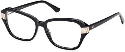 Marciano By Guess GM0386 001 Black Plastic Cat Eye Eyeglasses Frame 49-16-145 GM - Image 1 of 2