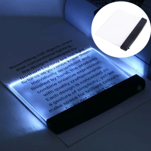 Creative Flat Plate LED Reading Light Night Light Portable Desk Lamp Eye Protect - Picture 1 of 12